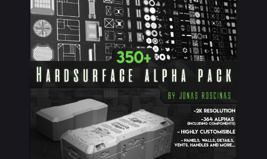 ArtStation - 350+ Hardsurface Alpha Pack Crack 2024 Download