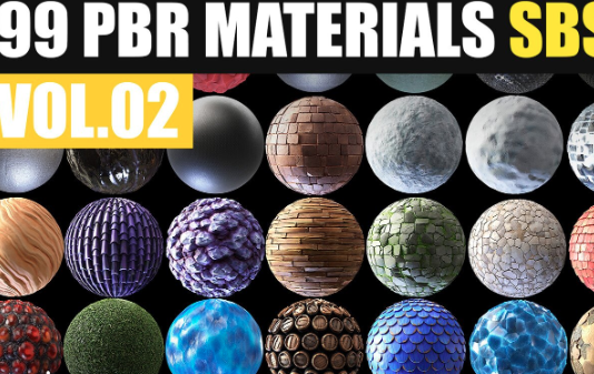 ArtStation - 99 PBR Substance Designer Materials Vol.02 Crack Download