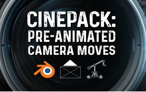 Blender 4 - Cinepack Pre-Animated Camera Moves v4 Crack 2024 Download