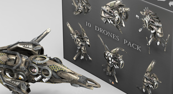 CubeBrush - 10 Drone SciFi Pack Crack 2024 Download