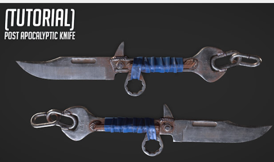 Post Apocalyptic Knife - Game Asset Tutorial Course 2024 Download