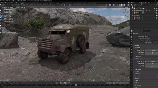 Udemy - Create and Animate a Vehicle in Blender & Substance Painter Complete Course FREE 2024 Download