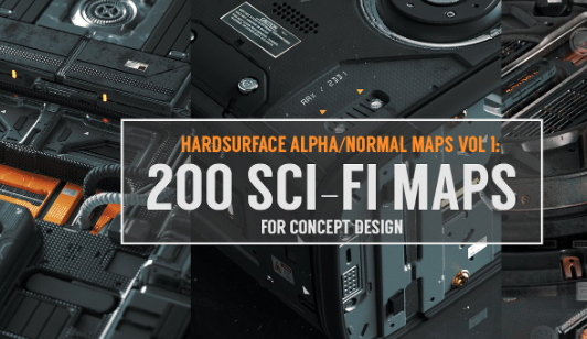 artstation - Hardsurface Alpha Normal Maps 200 Sci-Fi Maps Crack 2024 Download