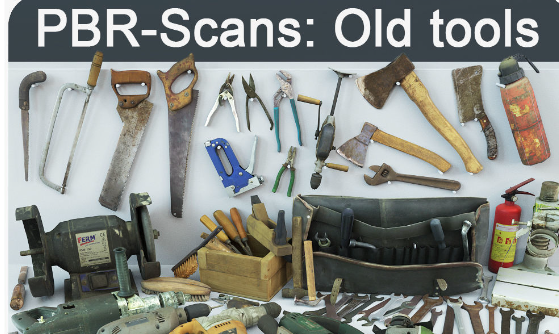 cgtrader - Collection old tools PBR 3D model Crack 2024 Download