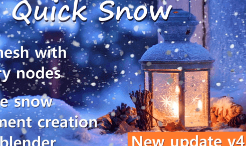 Blender Quick Snow v4 Addon Crack 2024 Download