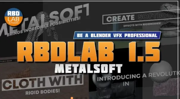 Blender 4 – Rbdlab v1.5.4 Crack 2024 Download