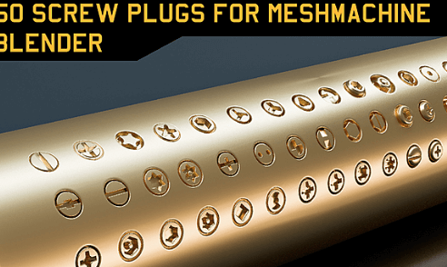 Blender 50 Screw Plugs For Meshmachine Crack Download