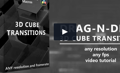 VideoHive 3D Cube Transitions for DaVinci Crack Download