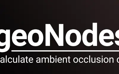 Blender 4 - geoNodesAO Free Addon Download