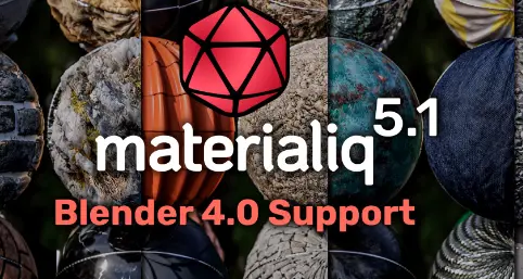 Blender 4.1 Materialiq Library v5.1 4K Crack 2024 Download