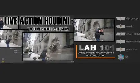 CGcircuit Houdini Live Action Volume 1 Wall Destruction Course 2024 Fast EASY Download FREE