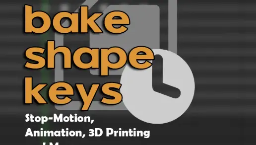 Blender 4 - Bake Shape Keys v1.2.0 Addon Free Download