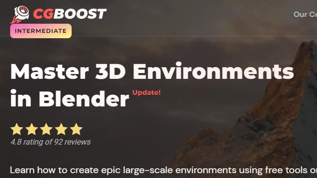 Cgboost Master 3D Environments in Blender Complete Course Download