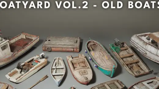 Unreal Engine 5.1 Boatyard VOL.2 Old Boats Crack 2024 Download