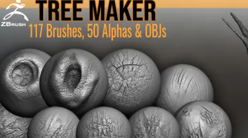 Artstation Tree Maker 117 ZBrush Brushes Basemeshes Crack Download