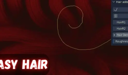 Blender 3 Easy Hair v2 Addon Free 2024 Easy Download