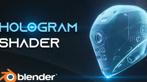 Blender 4.1 - Hologram Effect Shader Addon Free Download