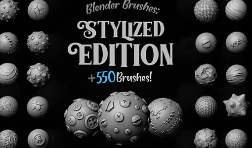 Blender 4 - MEGA PACK 550+ BRUSHES Stylized Crack 2024 Download