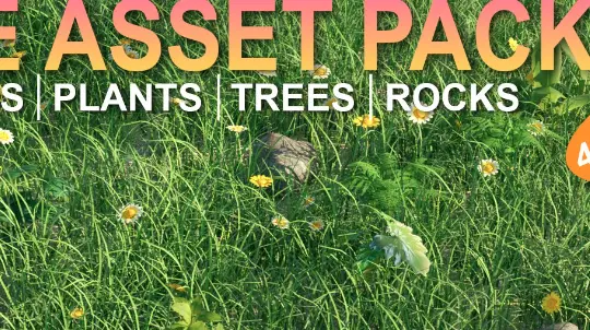 Blender 4 - Nature Asset Pack of FREE 2024 Download