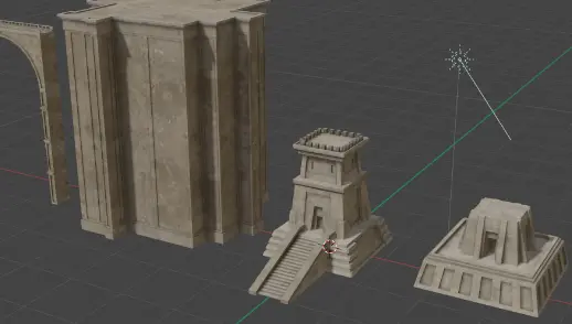 Gumroad - Blender Ancient Architecture Kitbash Pack Download 2024