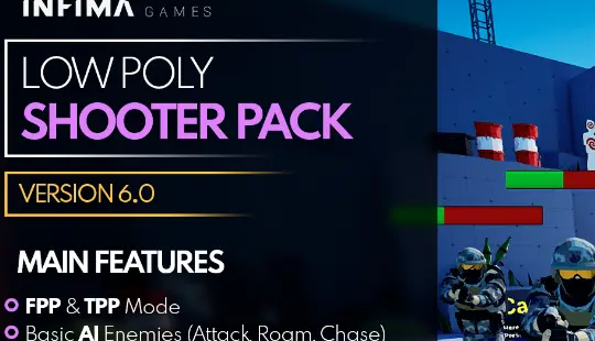 Low Poly Shooter Pack v5 for Unreal Engine Crack 2024 Download