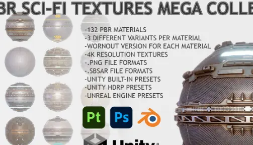 2022 PBR SCI-FI TEXTURES MEGA COLLECTION Crack Download