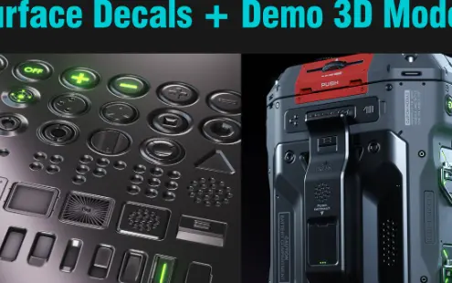 ArtStation 80+ Decal Pack + Demo 3D Model - DECALmachine V2.6.5 Ready Cracked 2024 Download