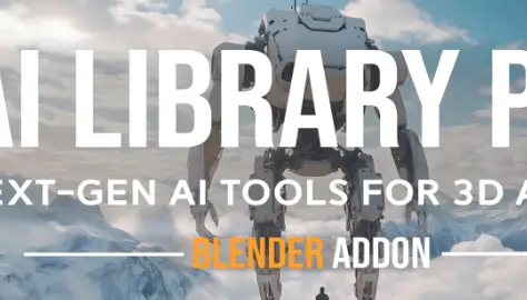 Blender Ai Library Pro v1.2 Cracked (Blender 4.3) Download