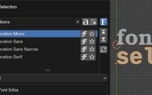 Font Selector v3.0.2 Addon (Blender 4.3) Free Download