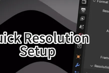 Quick Resolution Setup v1.1 Free (Blender 4.3) Download